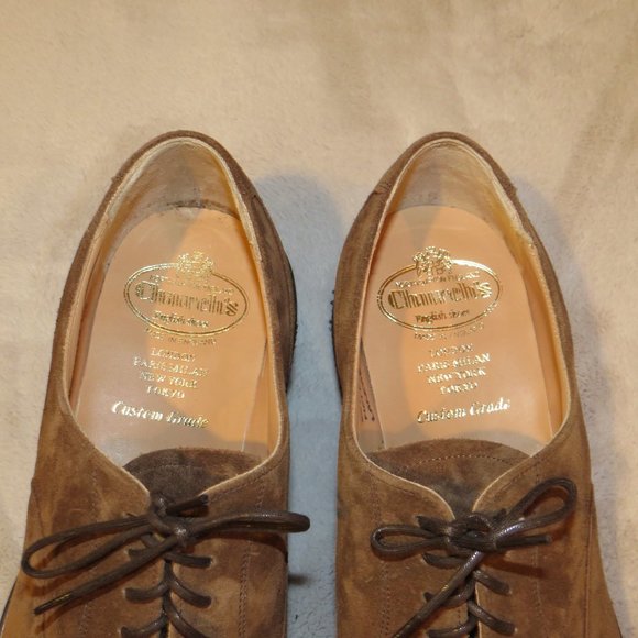 Church\'s Lancaster Wedge Brown Suede Captoe Oxford 100 Last US 9.5F NWB main image 4
